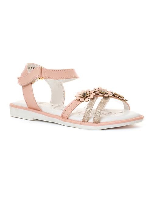 girl beige back strap flat sandal - 18436917 - Very Small Image - 1