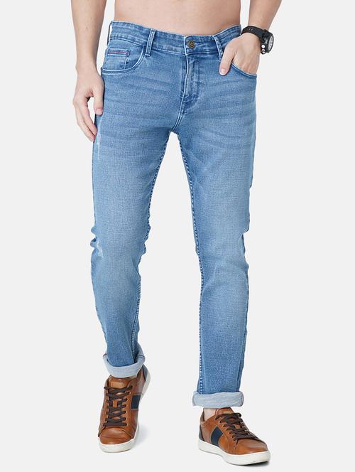 light blue light washed denim jean - 18437289 - Very Small Image - 1