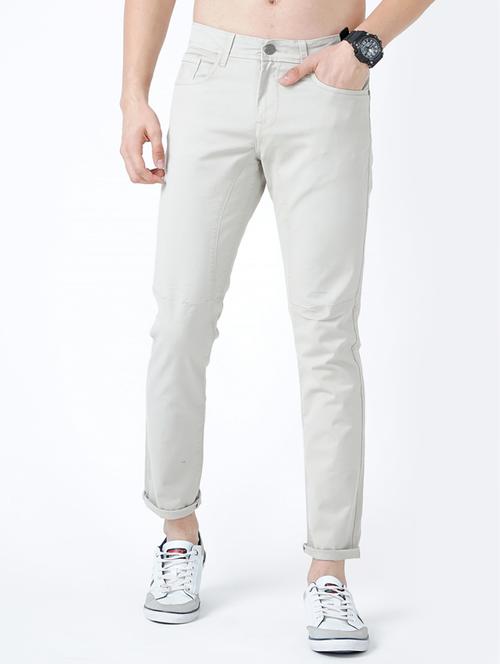 grey light washed denim jean - 18437310 - Very Small Image - 1