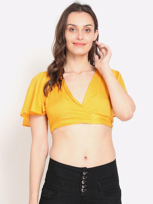 tie back solid croptop - 18437453 - Very Small Image - 1