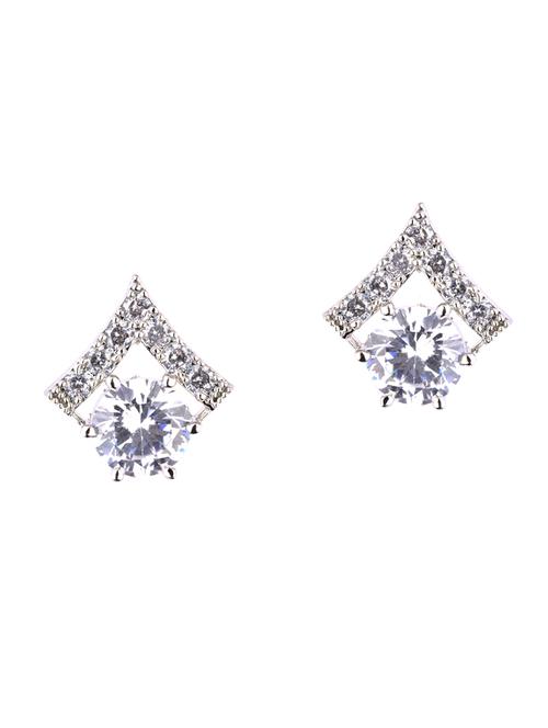 american diamond silver shine studs - 18437499 - Very Small Image - 1