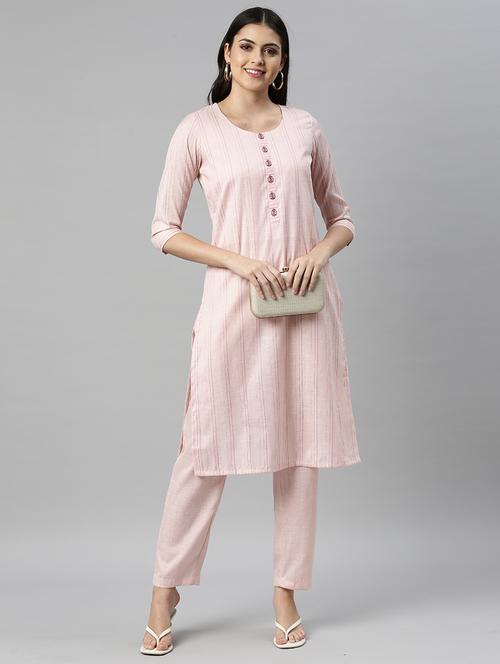 striped kurta pant set - 18437778 - Very Small Image - 1