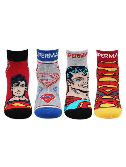 pack of 4 printed ankle length socks - 18438321 - Very Small Image - 1