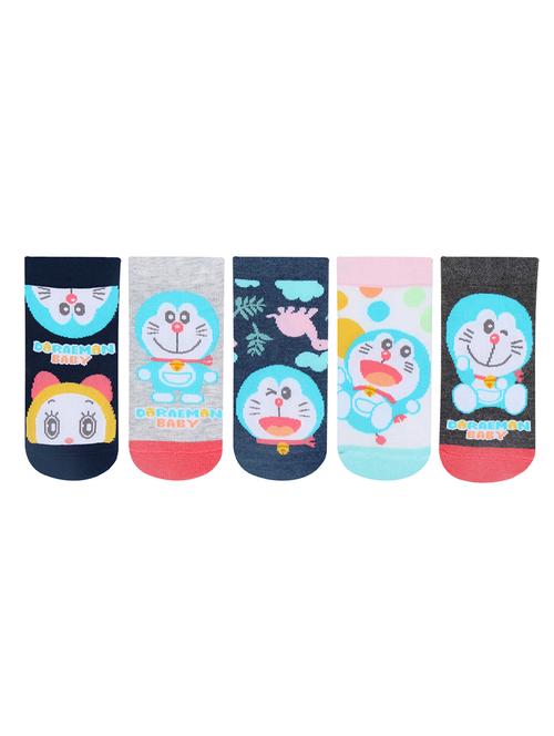 pack of 5 printed above ankle length socks - 18438340 - Very Small Image - 1