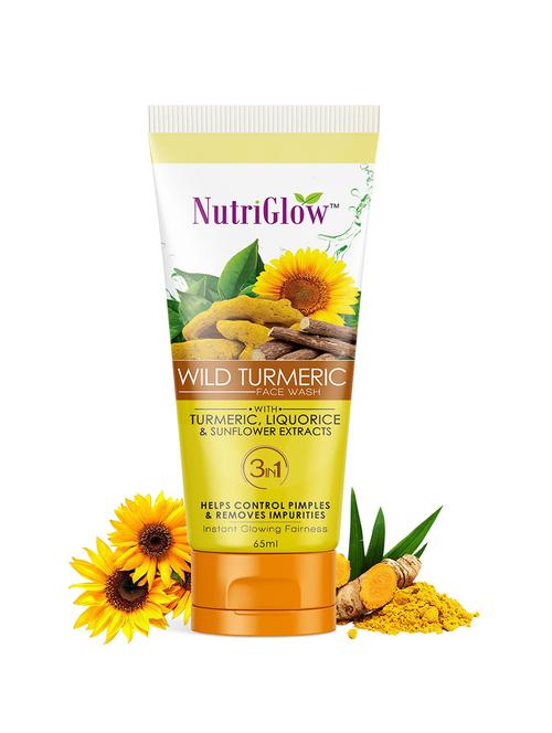 wild turmeric face wash for helps control pimples, 65ml - 18438395 - Very Small Image - 1