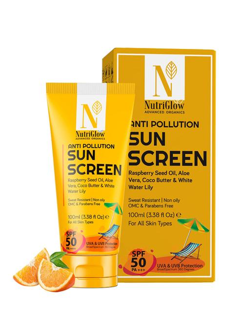 anti-pollution sun screen spf 50 pa+++ for sun protection, 100ml - 18438472 - Very Small Image - 1