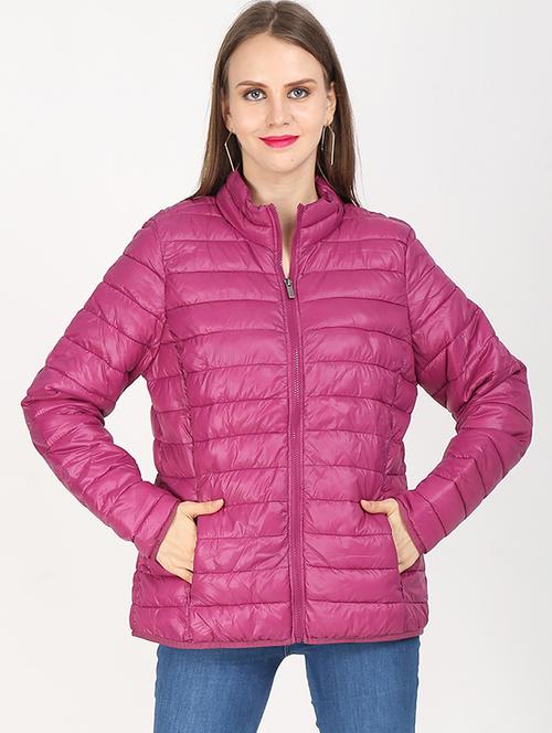 long sleeved solid quilted & padded jacket - 18438572 - Very Small Image - 1
