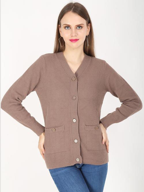 long sleeved solid cardigan - 18438581 - Very Small Image - 1