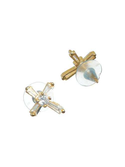 gold plated stud earring - 18438624 - Very Small Image - 1