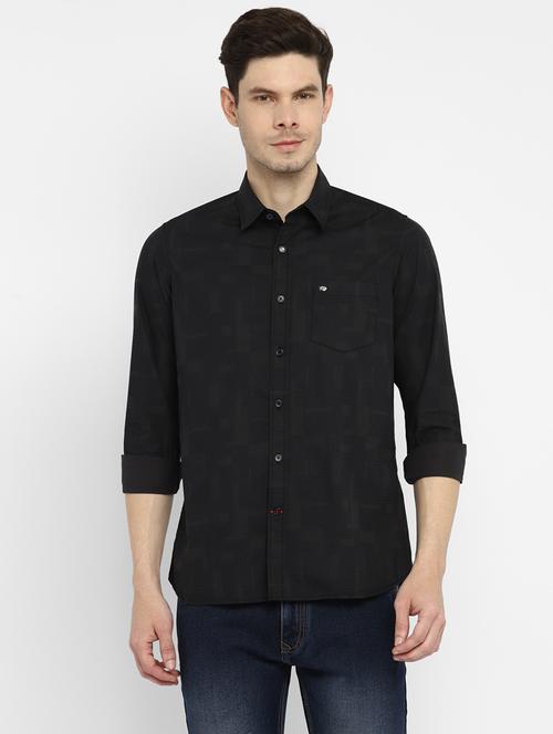mens geometric casual shirt - 18438883 - Very Small Image - 1
