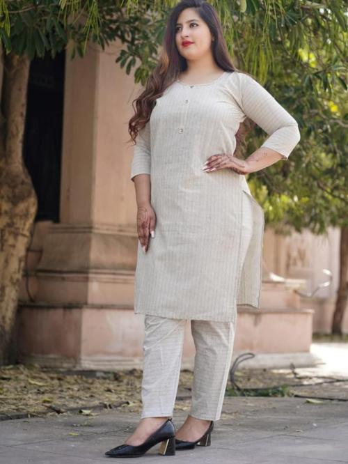 cotton kurta pant set - 18439739 - Very Small Image - 1