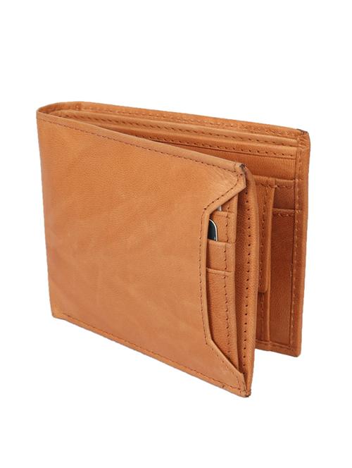 tan genuine leather wallet - 18440194 - Very Small Image - 1