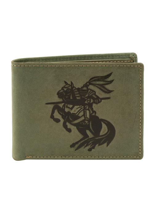 green genuine leather wallet - 18440201 - Very Small Image - 1