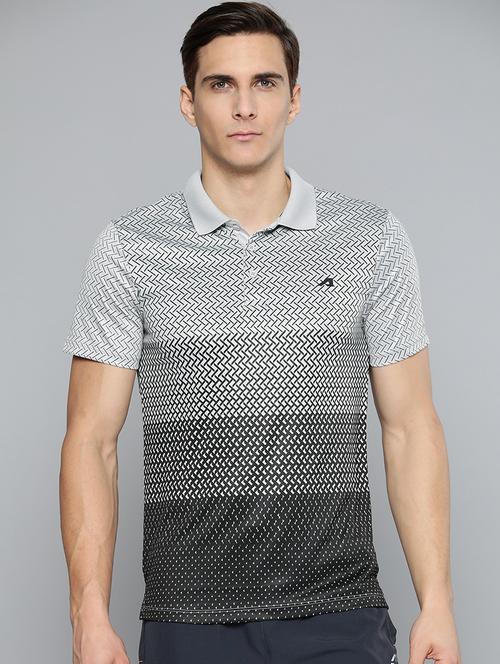 grey stripes polo t-shirt - 18440424 - Very Small Image - 1