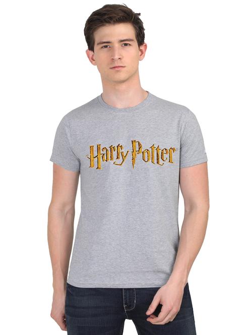 grey chest print t-shirt - 18441280 - Very Small Image - 1