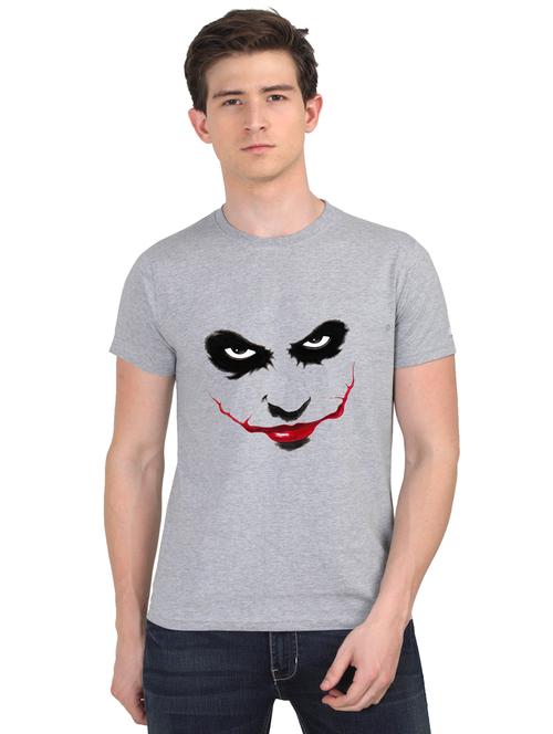 grey chest print t-shirt - 18441307 - Very Small Image - 1