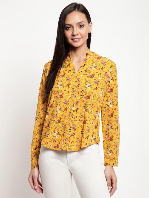 long sleeved printed regular top - 18442497 - Very Small Image - 1