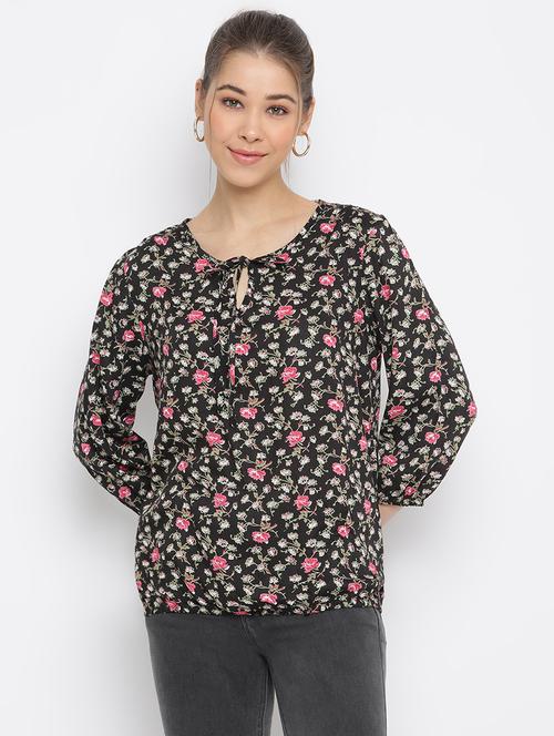 floral print regular top - 18442978 - Very Small Image - 1