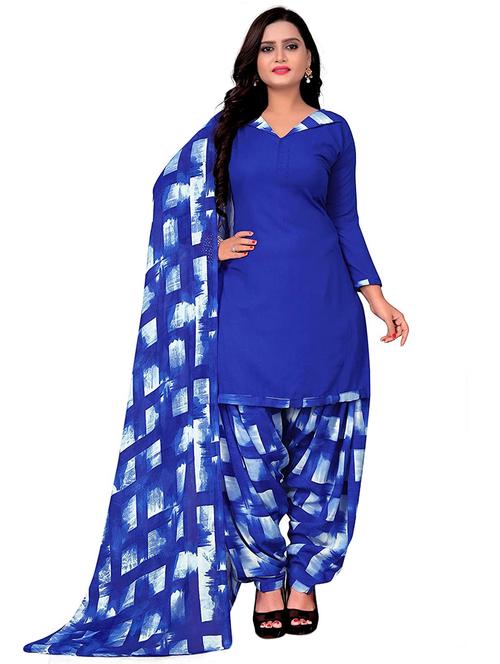 printed unstitched salwar suit set - 18443494 - Very Small Image - 1