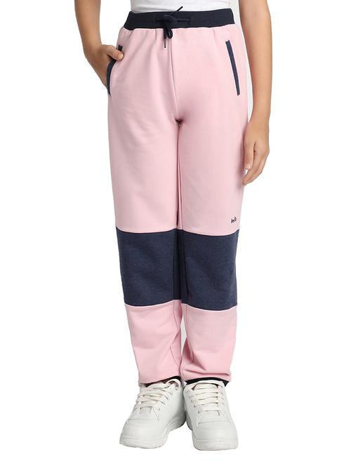 girls pink color block jogger trouser - 18443776 - Very Small Image - 1