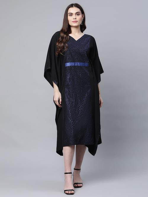 three quarter sleeved printed kaftan - 18443803 - Very Small Image - 1