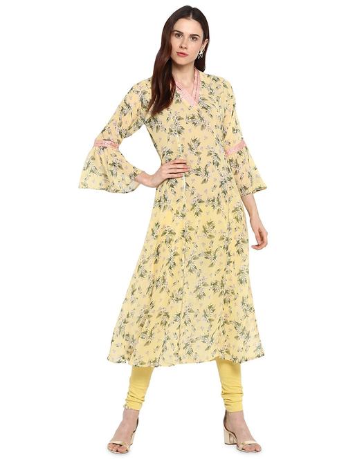 floral a-line kurta - 18443891 - Very Small Image - 1