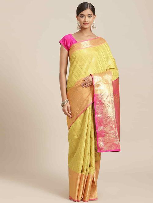 women's banarasi saree - 18444681 - Very Small Image - 1