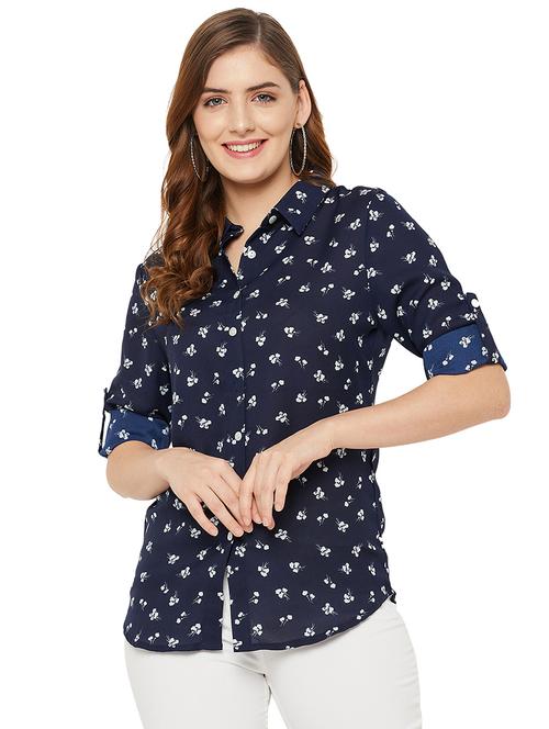 roll up sleeved printed regular shirt - 18445439 - Very Small Image - 1