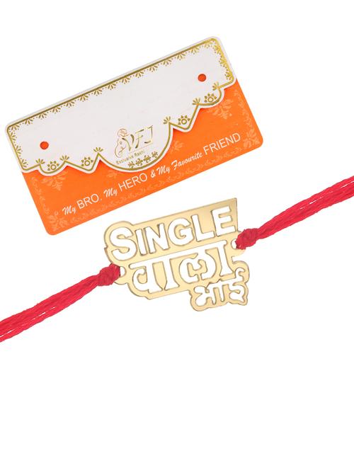 gold cotton thread rakhi - 18446621 - Very Small Image - 1