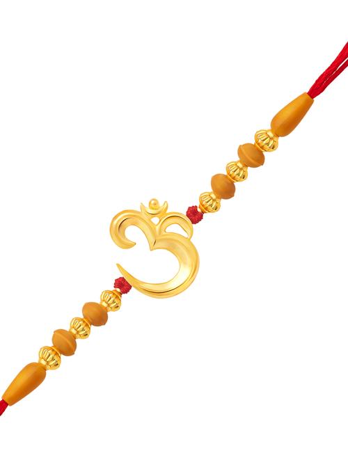 gold cotton thread rakhi - 18446727 - Very Small Image - 1