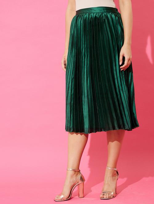 high rise accordion pleated skirt - 18446965 - Very Small Image - 1