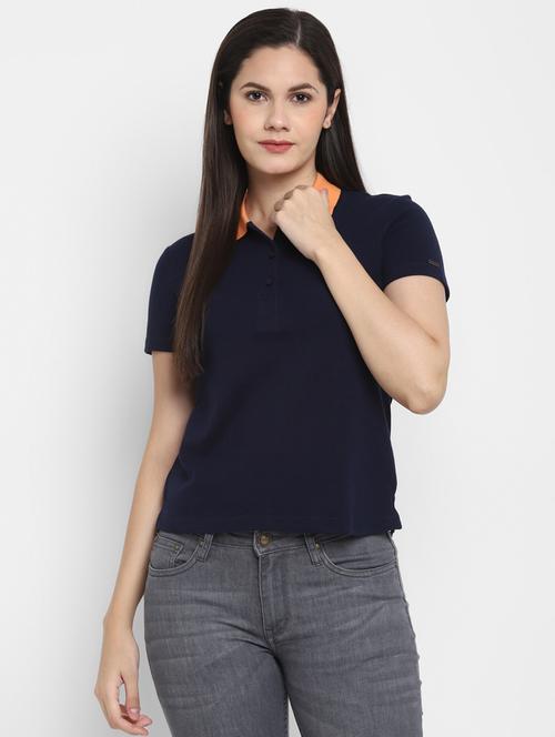 polo neck solid regular tees - 18447206 - Very Small Image - 1