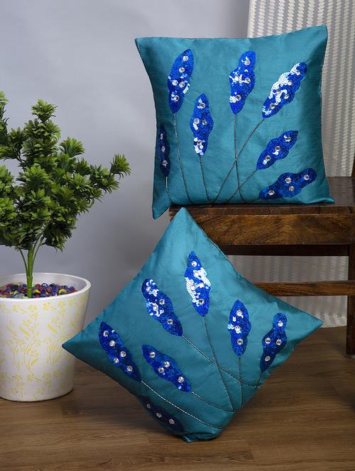 alina decor set of 2 embllished cushion covers 16 x 16 inch - 18448077 - Very Small Image - 1