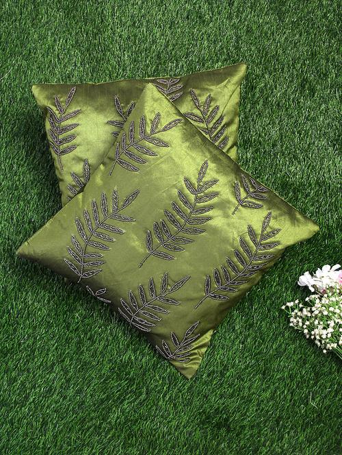 alina decor set of 2 embllished cushion covers 16 x 16 inch - 18448078 - Very Small Image - 1