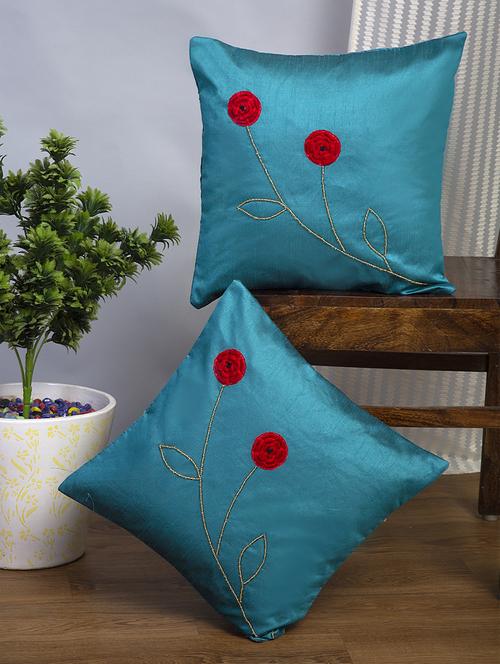 alina decor set of 2 embllished cushion covers 16 x 16 inch - 18448095 - Very Small Image - 1
