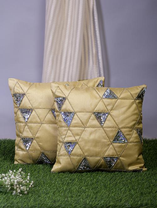 alina decor set of 2 embllished cushion covers 16 x 16 inch - 18448108 - Very Small Image - 1