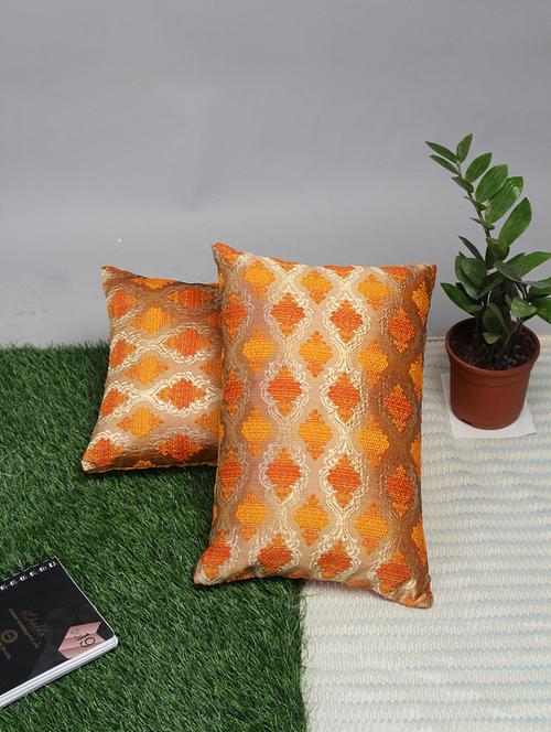alina decor set of 2 embroidery cushion covers 12 x 18 inch - 18448109 - Very Small Image - 1