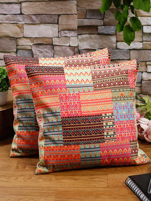 alina decor set of 2 digital printed cushion covers 16 x 16 inch - 18448136 - Very Small Image - 1