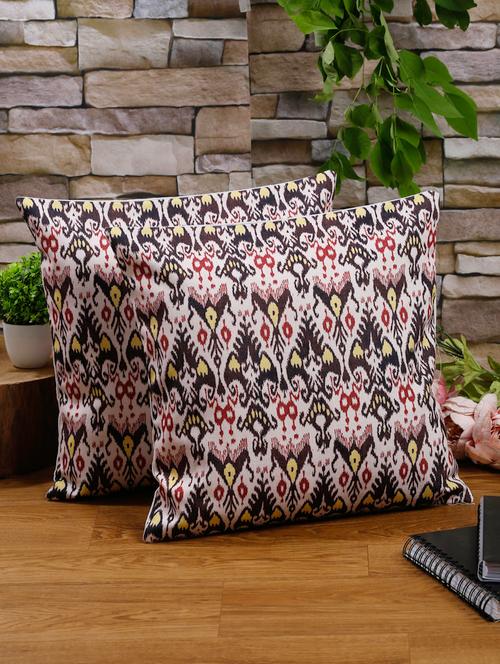 alina decor set of 2 embllished cushion covers 16 x 16 inch - 18448159 - Very Small Image - 1