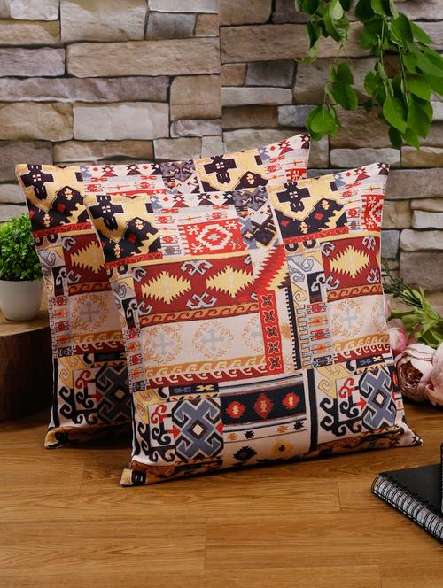 alina decor set of 2 embllished cushion covers 16 x 16 inch - 18448161 - Very Small Image - 1