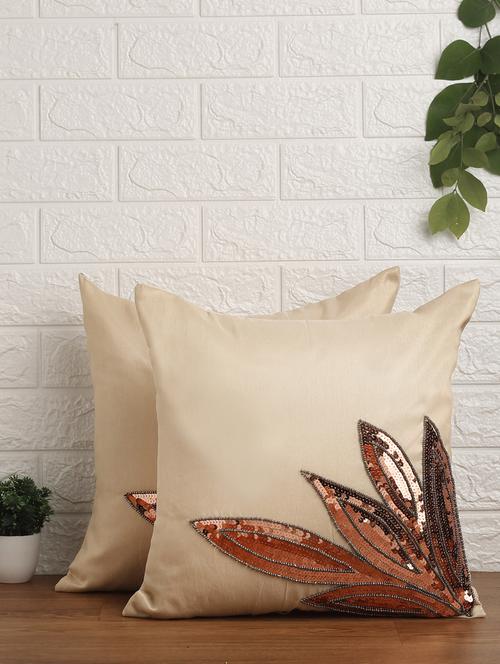 alina decor set of 2 embllished cushion covers 16 x 16 inch - 18448187 - Very Small Image - 1