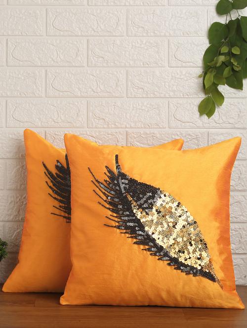 alina decor set of 2 embllished cushion covers 16 x 16 inch - 18448195 - Very Small Image - 1