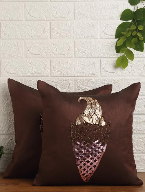 alina decor set of 2 embllished cushion covers 16 x 16 inch - 18448204 - Very Small Image - 1