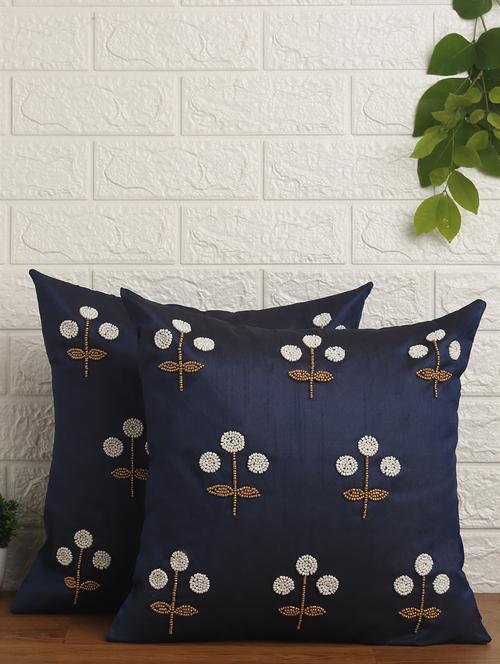 alina decor set of 2 embllished cushion covers 16 x 16 inch - 18448226 - Very Small Image - 1