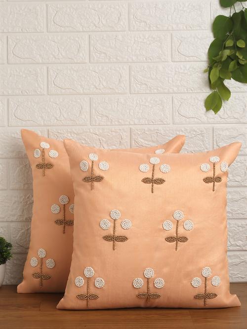 alina decor set of 2 embllished cushion covers 16 x 16 inch - 18448233 - Very Small Image - 1