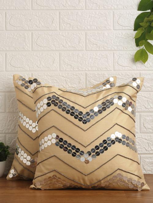 alina decor set of 2 embllished cushion covers 16 x 16 inch - 18448254 - Very Small Image - 1