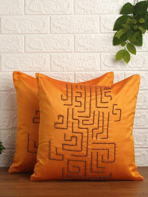 alina decor set of 2 embllished cushion covers 16 x 16 inch - 18448282 - Very Small Image - 1