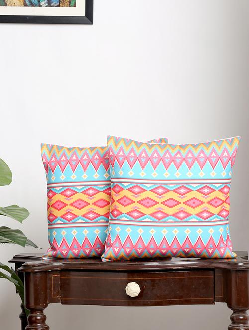 alina decor set of 2 digital printed cushion covers 24 x 24 inch - 18448345 - Very Small Image - 1