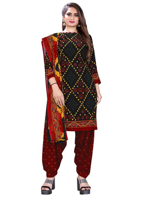 printed unstitched salwar suit set - 18448802 - Very Small Image - 1