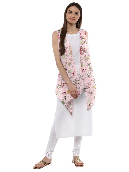 floral layered kurta - 18449122 - Very Small Image - 1